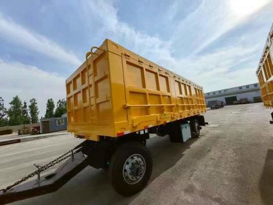 Auf Wunsch des Kunden Vollanhänger mit 2 Achsen 20FT Zugstange Ladungszaun Halbanhänger
