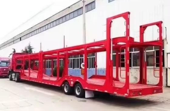 2 Achsen mechanische Aufhängung Kraftfahrzeugträger Halbanhänger für den Fahrzeugtransport