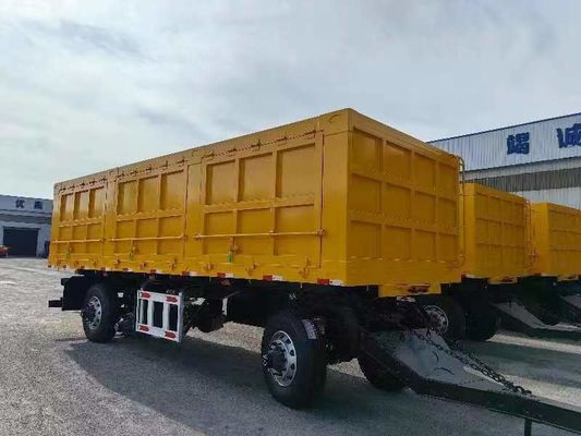 WOSHENG 2 Achsen Frachttransport Vollanhänger mit Zugstange und Kundenanforderung