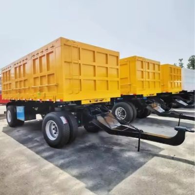 WOSHENG 2 Achsen Frachttransport Vollanhänger mit Zugstange und Kundenanforderung