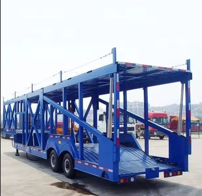 Zwei-Deck-Fahrzeuganhänger für den Kraftfahrzeugtransport Halbanhänger von Wosheng