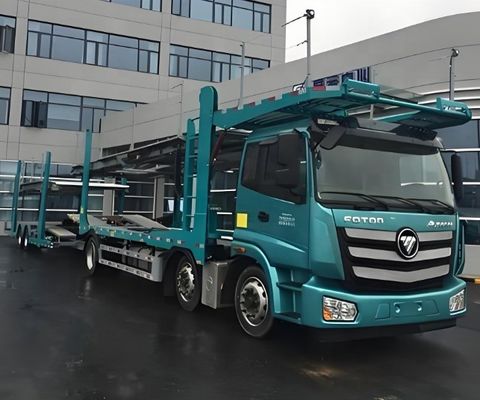 9.8 T Leichtgewicht 2 Achsen Doppeldeckfahrzeugträger Halbanhänger für den Kraftfahrzeugtransport
