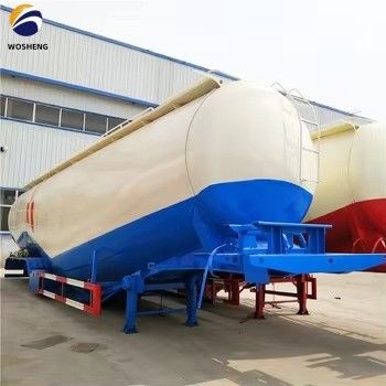 3 Achsen 45 50 60 cbm Fly Ash Silo Zement Tanker Anhänger mit Arbeitsdruck von 2,5 bar