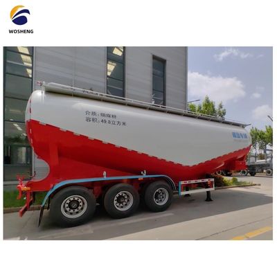 3 Achsen 45 50 60 cbm Fly Ash Silo Zement Tanker Anhänger mit Arbeitsdruck von 2,5 bar