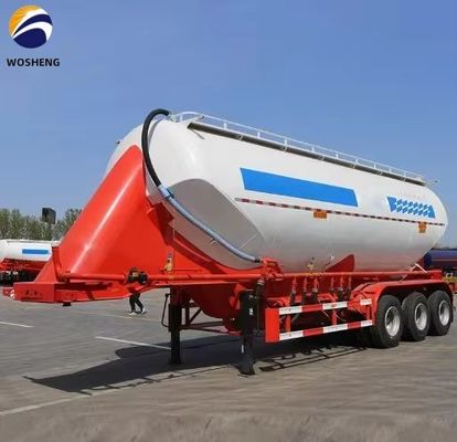 3 Achsen 45 50 60 cbm Fly Ash Silo Zement Tanker Anhänger mit Arbeitsdruck von 2,5 bar