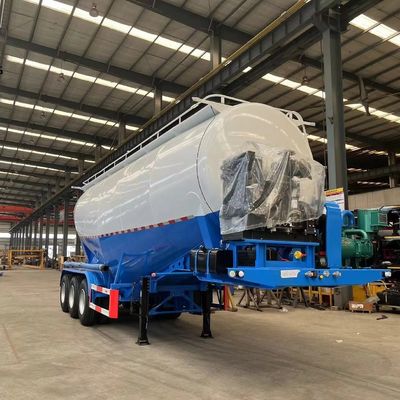 3 Achsen 45-60cbm Zement Tanker Halbanhänger mit Dieselmotor von Deutz/Huafeng/Weichai