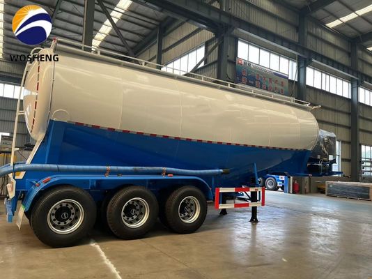 3 Achsen 45-60cbm Zement Tanker Halbanhänger mit Dieselmotor von Deutz/Huafeng/Weichai