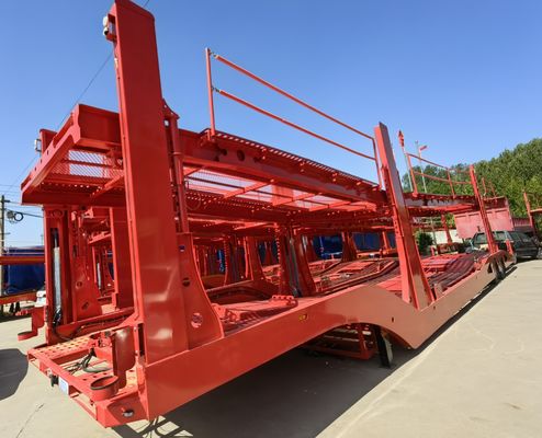 6 8 10 Autos Doppeldeck-Fahrzeug-Fahrzeug-Semi-Anhänger perfekt für Lkw-Anhänger