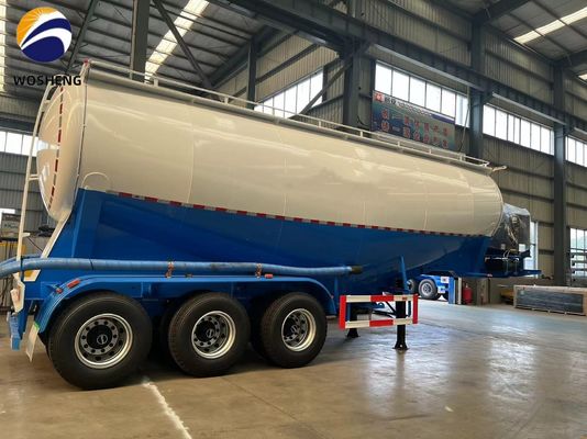3 Achsen 45-60cbm Zement Tanker Halbanhänger mit Dieselmotor von Deutz/Huafeng/Weichai