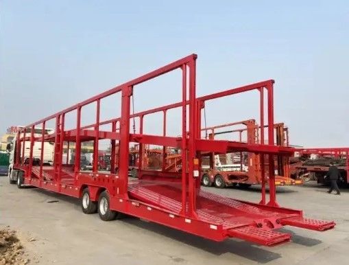 6 8 10 Autos Doppeldeck-Fahrzeug-Fahrzeug-Semi-Anhänger perfekt für Lkw-Anhänger
