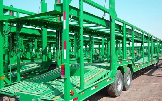 4 Stück Reifen Doppeldecker-Zug-Dolly-Anhänger für den Transport von Autos auf dem russischen Markt