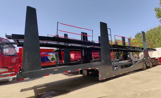 8.25x22.5 Stahlfelder Doppeldecker-Fahrzeugträger Halbanhänger für Fahrzeuge