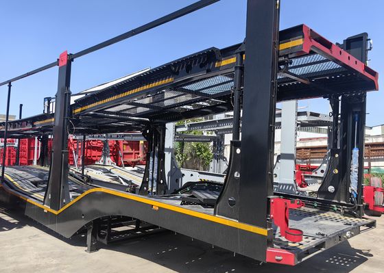 8.25x22.5 Stahlfelder Doppeldecker-Fahrzeugträger Halbanhänger für Fahrzeuge