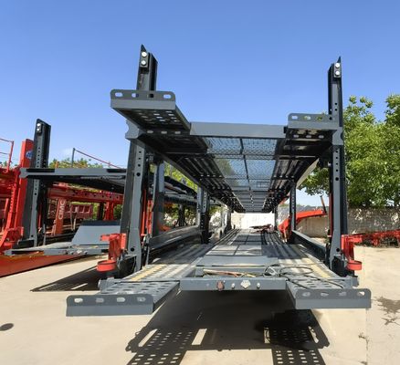 WS Shandong 8 Fahrzeug-Fahrzeug-Anhänger kundenspezifischer Frachtanhänger mit Landeantrieb
