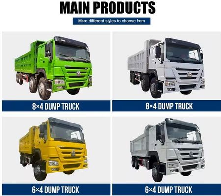 10-15T Gesamtgewicht des Fahrzeugs Zweithand Sinotruk Haowo Dump Truck 375 PS