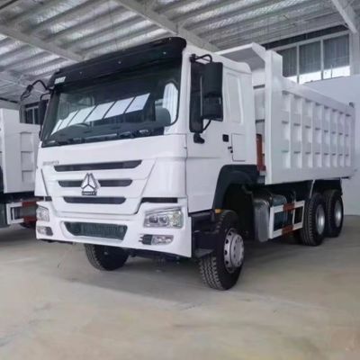 6 Zylinder Gebrauchtweißfarbiger Sand Lkw Fracht-Dumper-Tipper-Lkw für den afrikanischen Markt