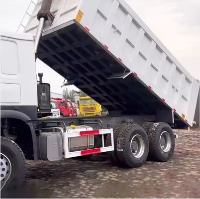 6 Zylinder Gebrauchtweißfarbiger Sand Lkw Fracht-Dumper-Tipper-Lkw für den afrikanischen Markt