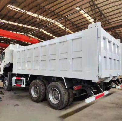 6 Zylinder Gebrauchtweißfarbiger Sand Lkw Fracht-Dumper-Tipper-Lkw für den afrikanischen Markt