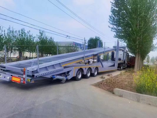2 Achsen Fahrzeugträger Anhänger Doppeldecker Fahrzeugtransport Halbanhänger mit ABS-Bremssystem