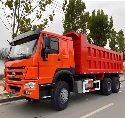 Gebraucht HOWO 6X4 Dump Truck für den Bergbau nach Russland Handfenster und Ladetank 5.3-6.2M