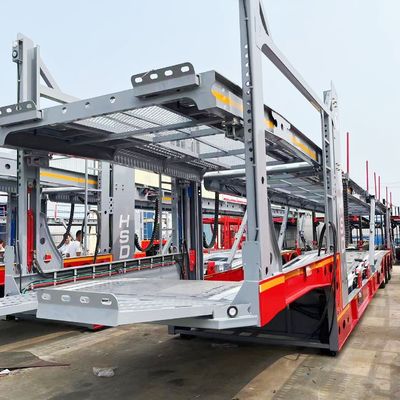 30000 kg Maximallast Luftfederung Doppeldecker-Fahrzeugträger Semi-Anhänger für den Transport