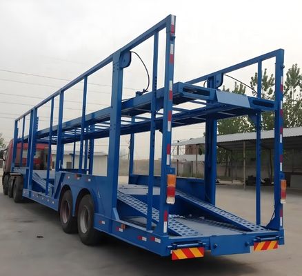8 Fahrzeug 17m Fahrzeuganhänger Transport Schlepper Fahrzeugträger Semi-Anhänger Für den russischen Markt