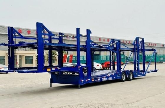 Maximale Nutzlast 30000 kg 2 Achsen Luftfederung Zertifizierter Sattelanhänger für den Kraftfahrzeugverkehr