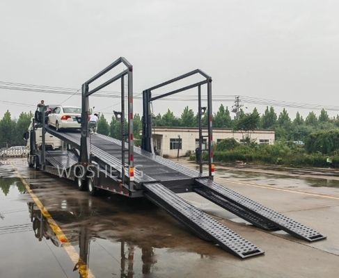 Maximale Nutzlast 30000 kg 2 Achsen Luftfederung Zertifizierter Sattelanhänger für den Kraftfahrzeugverkehr