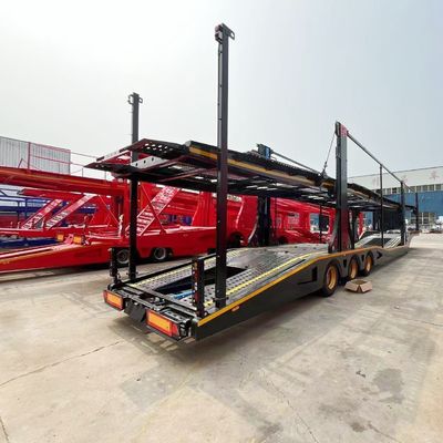 Anpassbares Autoanhängerträger mit hydraulischem Hebemechanismus und manuellem Heben