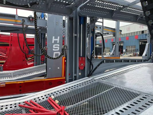 Anpassbares Autoanhängerträger mit hydraulischem Hebemechanismus und manuellem Heben