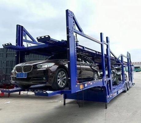 Maximale Nutzlast 40 Tonnen 2 Achsen Doppeldeck 8wagen/6wagen Kapazität Auto SUV Transportanhänger