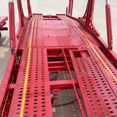 Stahltransportanhänger mit 2 &quot;50 King Pin und 11R22.5 Reifen Hydraulisches Heben