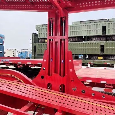 Stahltransportanhänger mit 2 &quot;50 King Pin und 11R22.5 Reifen Hydraulisches Heben