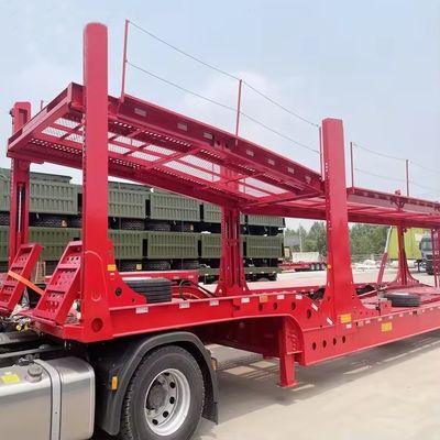 Hydraulisches und manuelles Heben Doppeldecker-Fahrzeug-Fahrzeug-Anhänger für den Kraftfahrzeugtransport