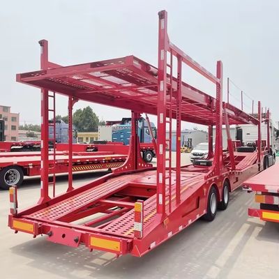 Hydraulisches und manuelles Heben Doppeldecker-Fahrzeug-Fahrzeug-Anhänger für den Kraftfahrzeugtransport