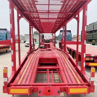 Hydraulisches und manuelles Heben Doppeldecker-Fahrzeug-Fahrzeug-Anhänger für den Kraftfahrzeugtransport