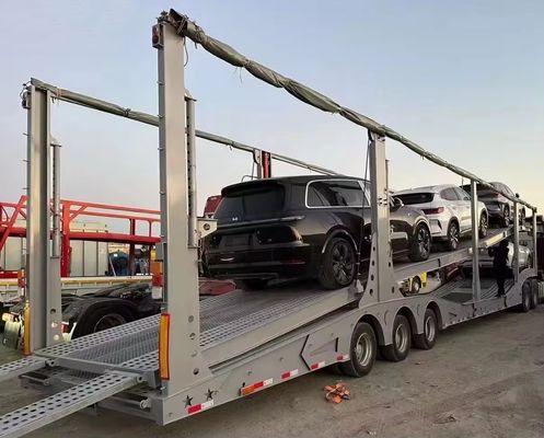 Stahl Doppeldeckwagen SUV MPV Fahrzeug Transportfahrzeug Träger LKW Semi-Anhänger für den Markt